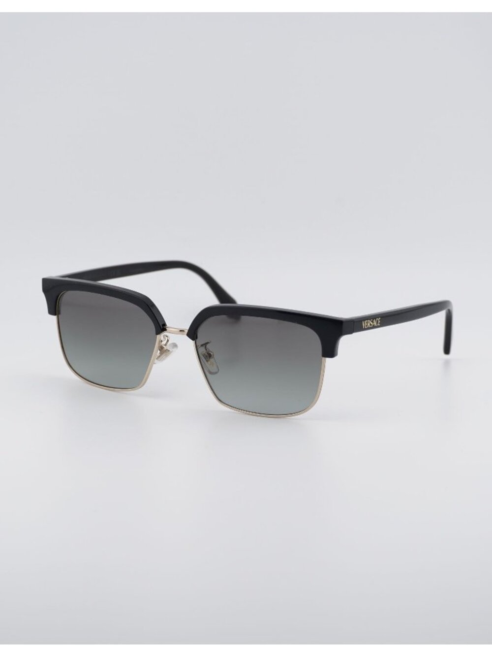 Versace VE4494D GB1/11 Sunglasses Black Browline Frame, Grey Lenses